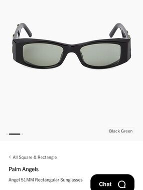 Palm Angels Black Frame Sunglasses